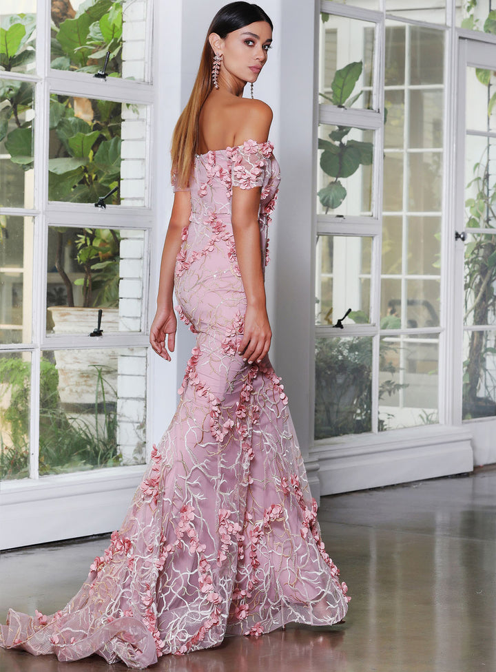 Santi Off Shoulder Gown