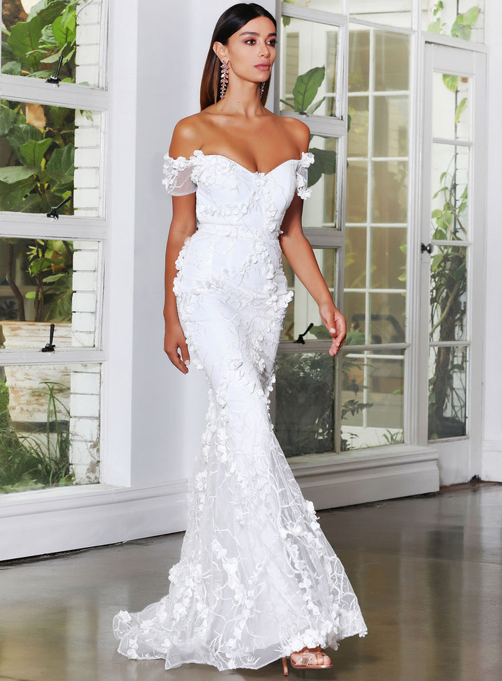 Santi Off Shoulder Gown