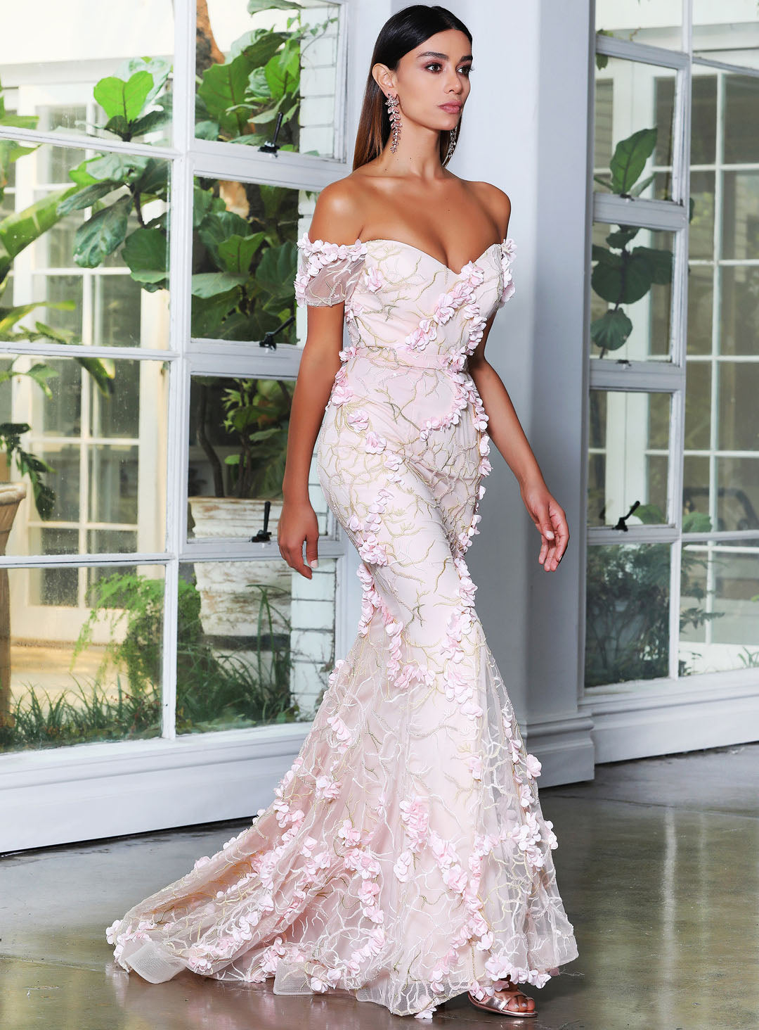 Santi Off Shoulder Gown