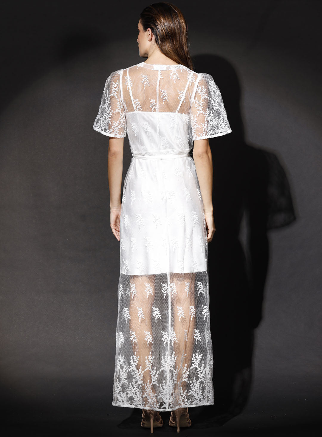 Layla Lace Short Sleeve Robe
