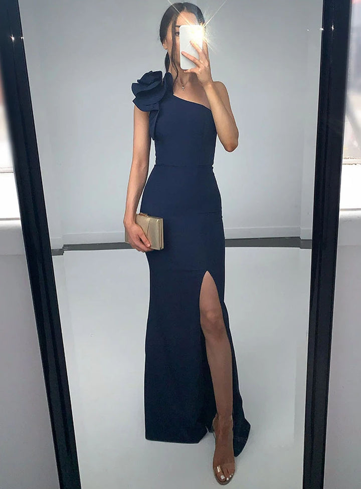 Bariano SUE FRILL SHOULDER GOWN