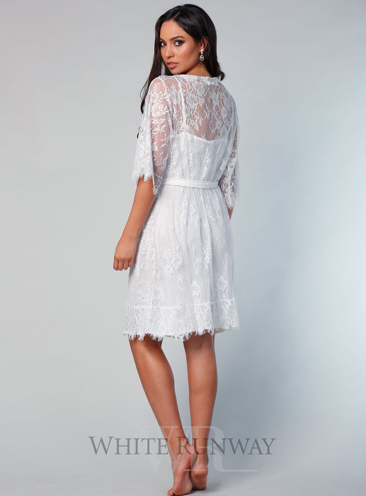Lyon Short Lace Robe