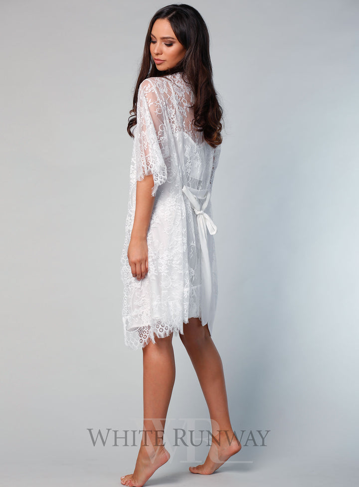 Lyon Short Lace Robe