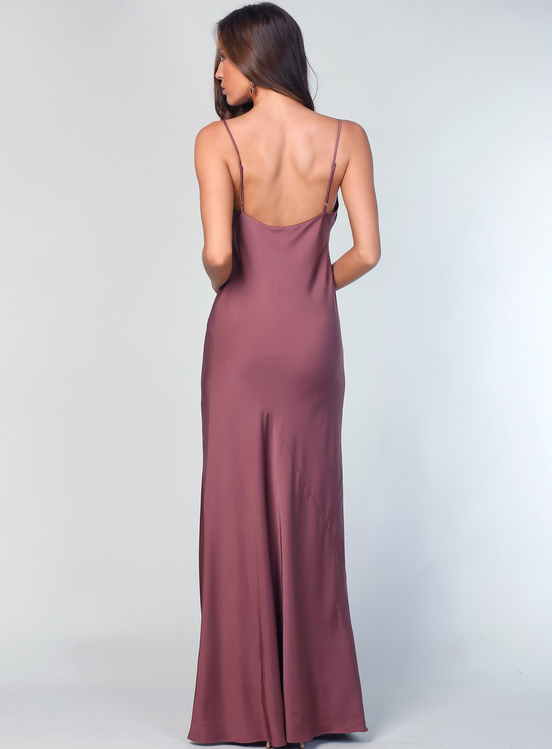 Sasha Satin Cowl Neck Maxi