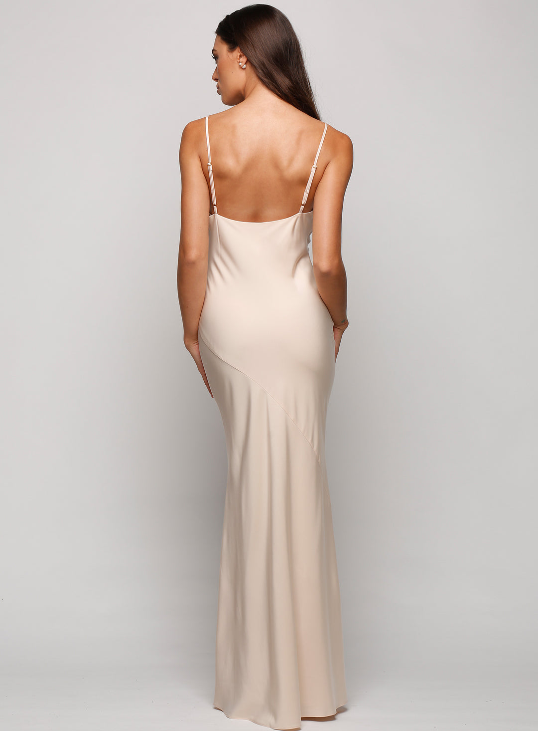 Sasha Satin Cowl Neck Maxi