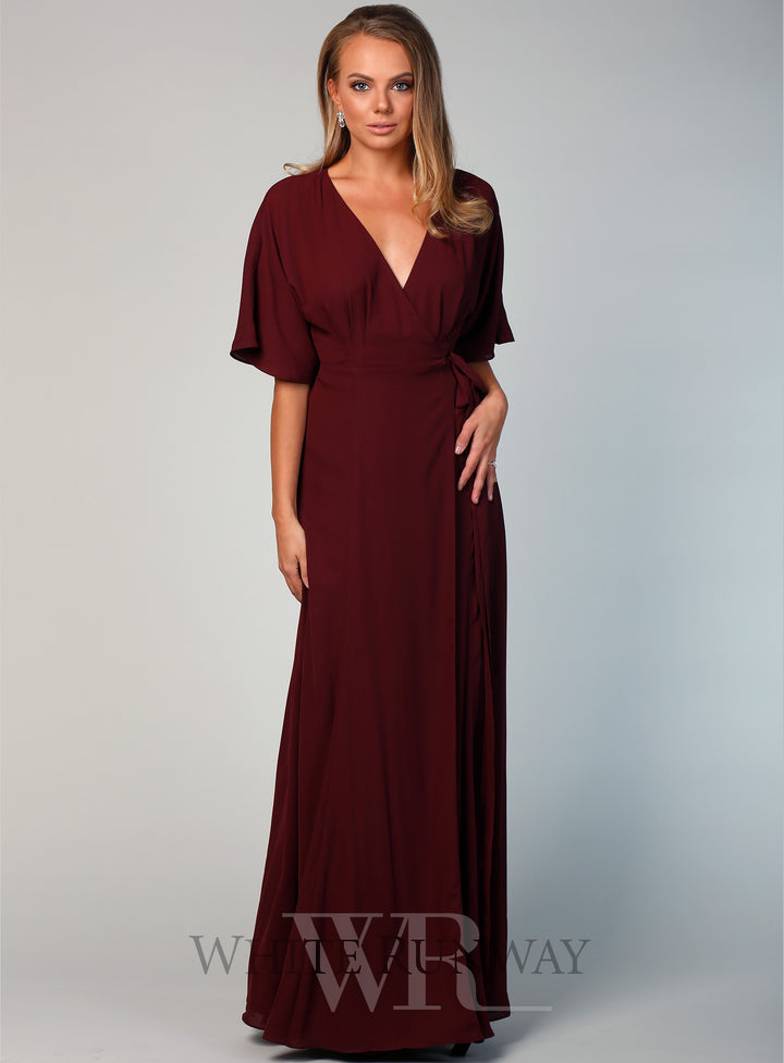 Kimono Sleeve Flare Maxi