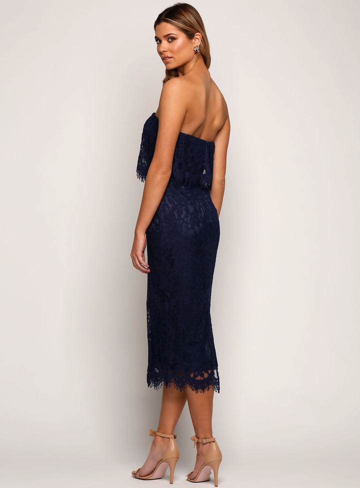 Cherry Lace Dress Midi