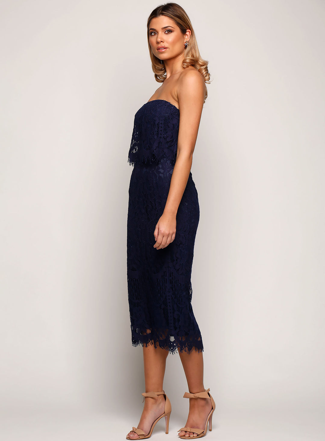Cherry Lace Dress Midi