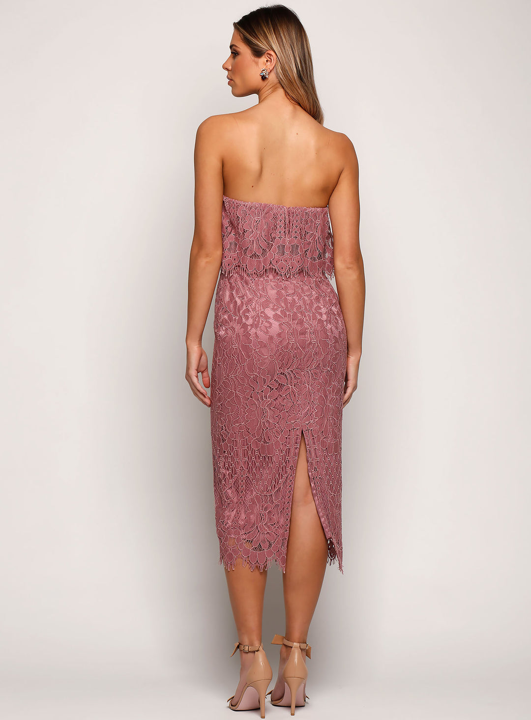 Cherry Lace Dress Midi