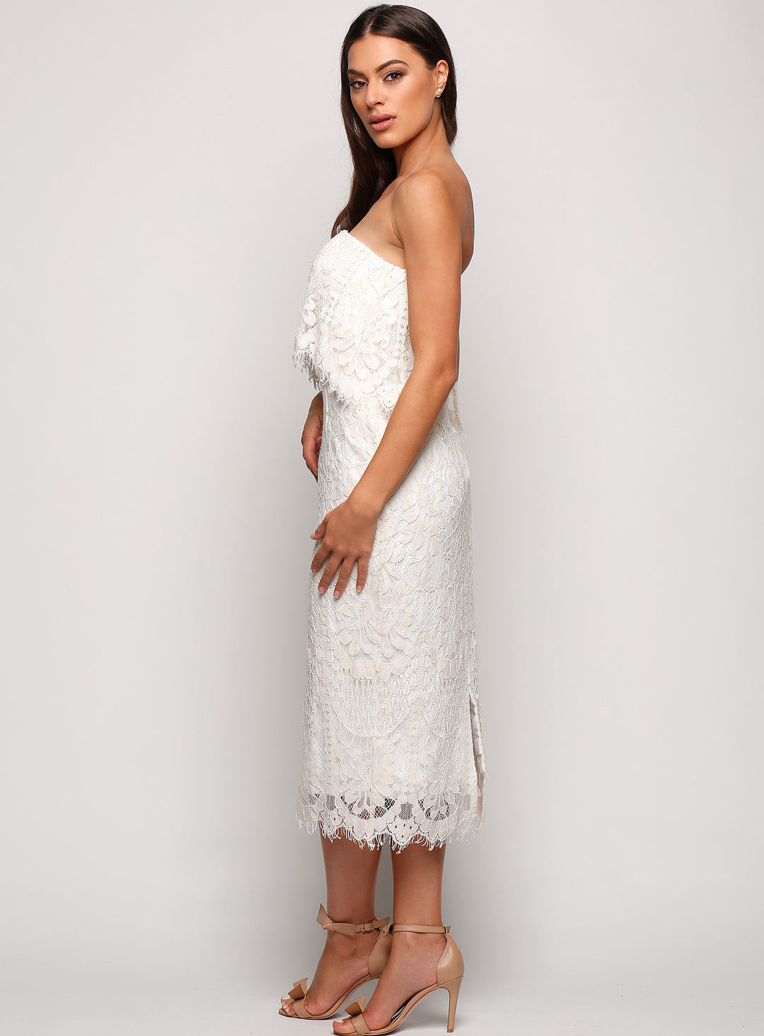 Cherry Lace Dress Midi
