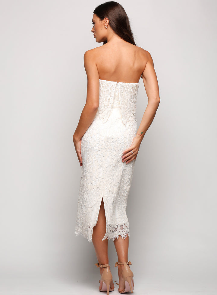 Cherry Lace Dress Midi