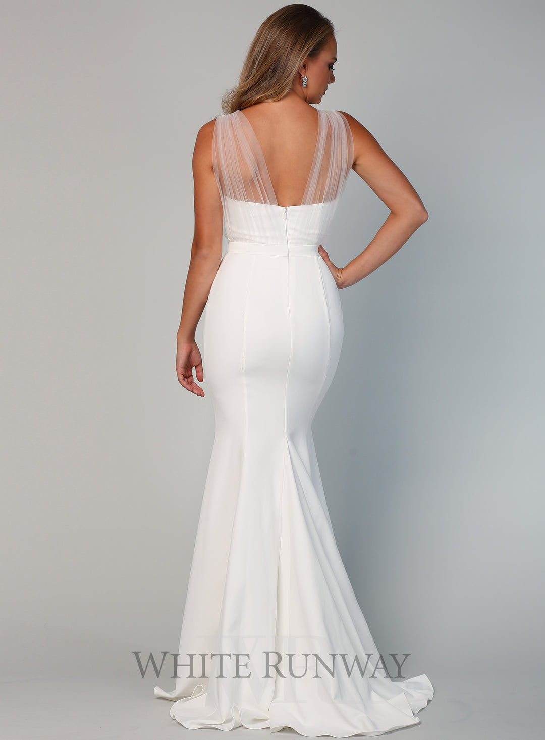 Laneese Cross Over Tulle Dress