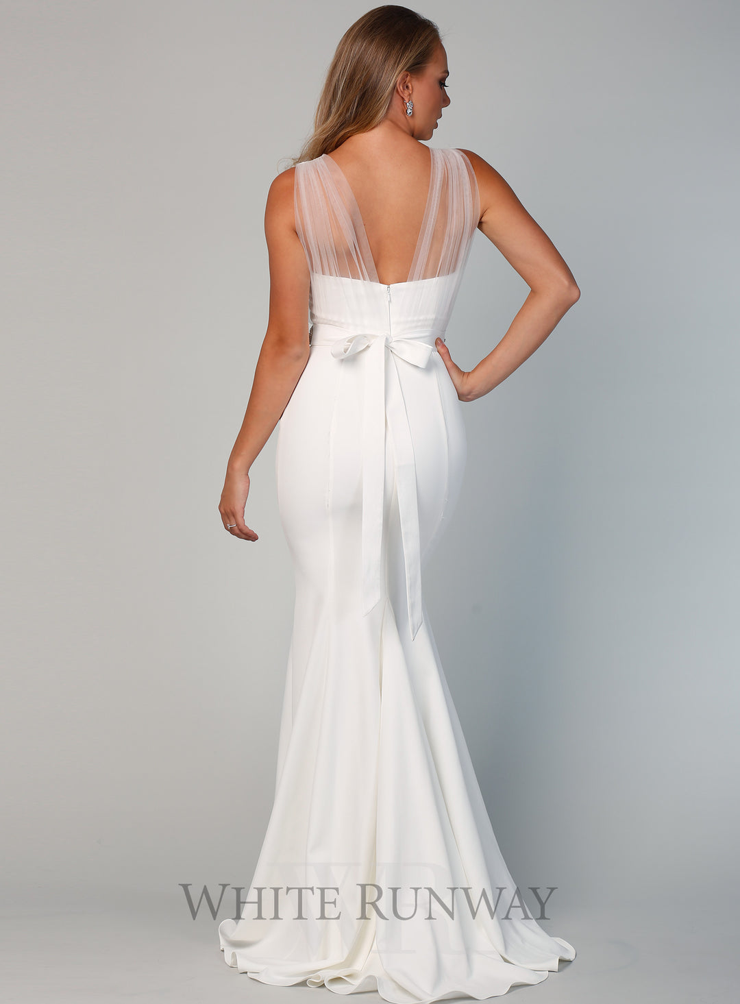Laneese Cross Over Tulle Dress