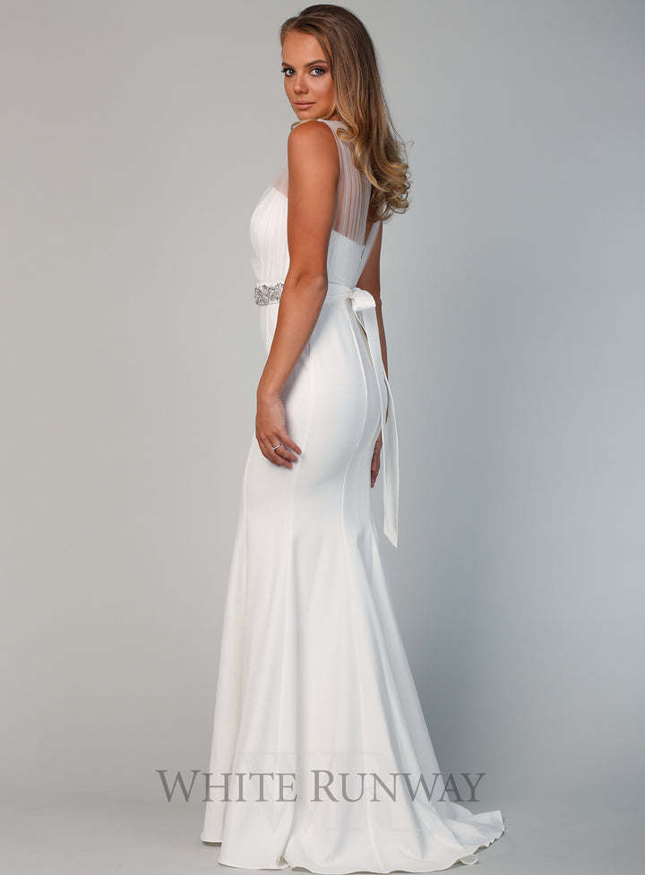 Laneese Cross Over Tulle Dress