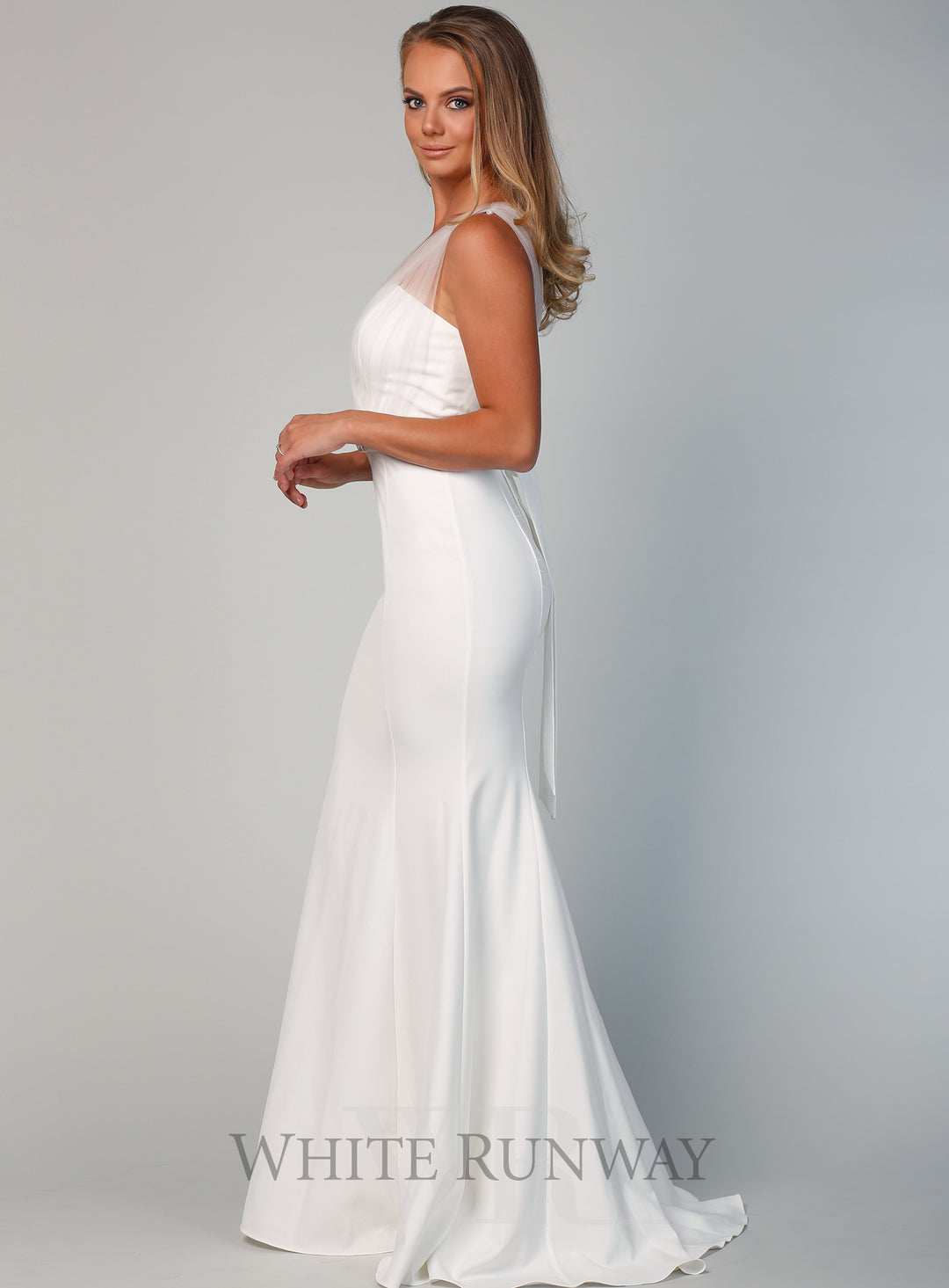 Laneese Cross Over Tulle Dress