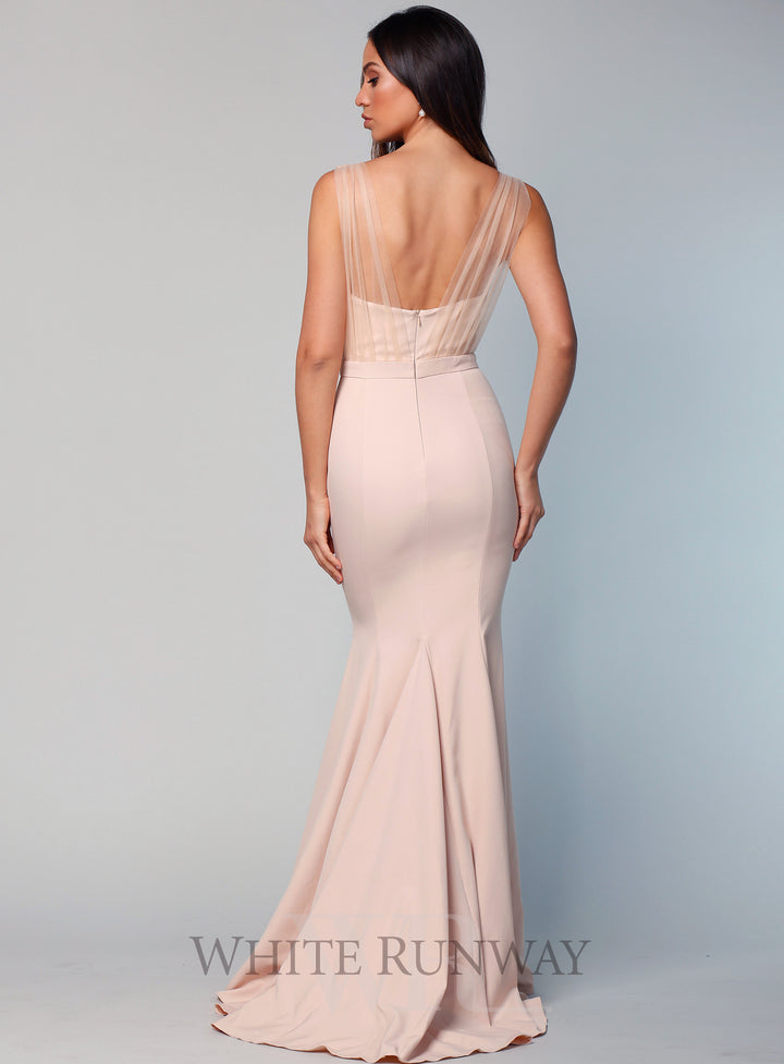 Laneese Cross Over Tulle Dress