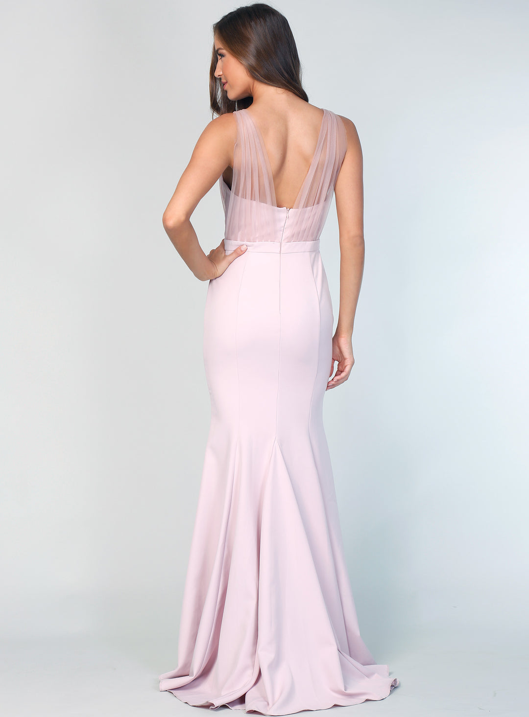 Laneese Cross Over Tulle Dress