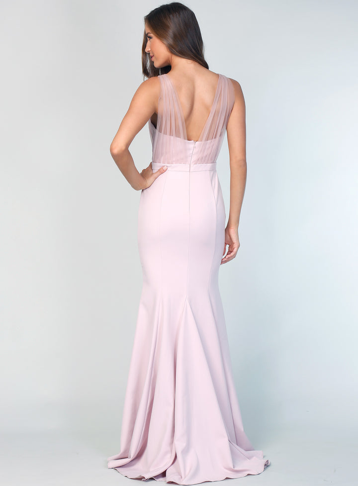 Laneese Cross Over Tulle Dress