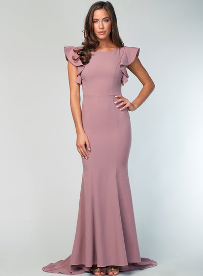 Holly Flutter Sleeve Gown