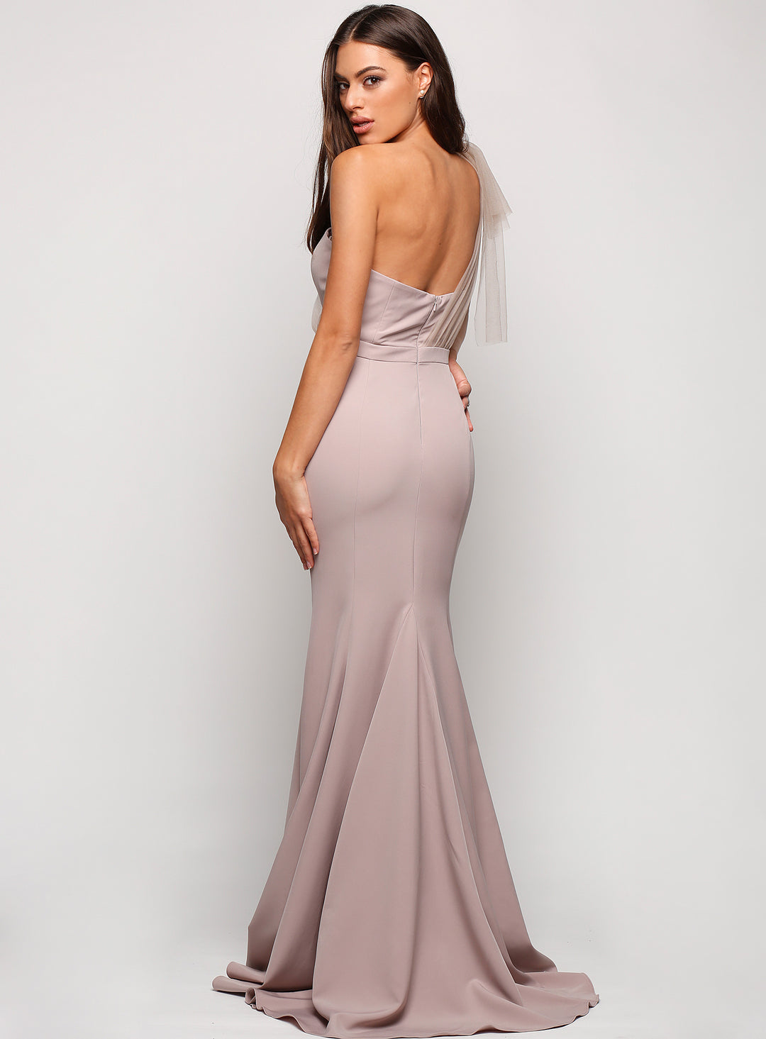 Marissa One Shoulder Tulle Dress