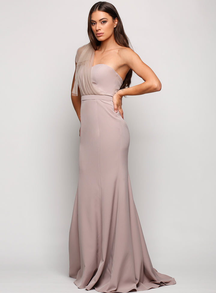 Marissa One Shoulder Tulle Dress