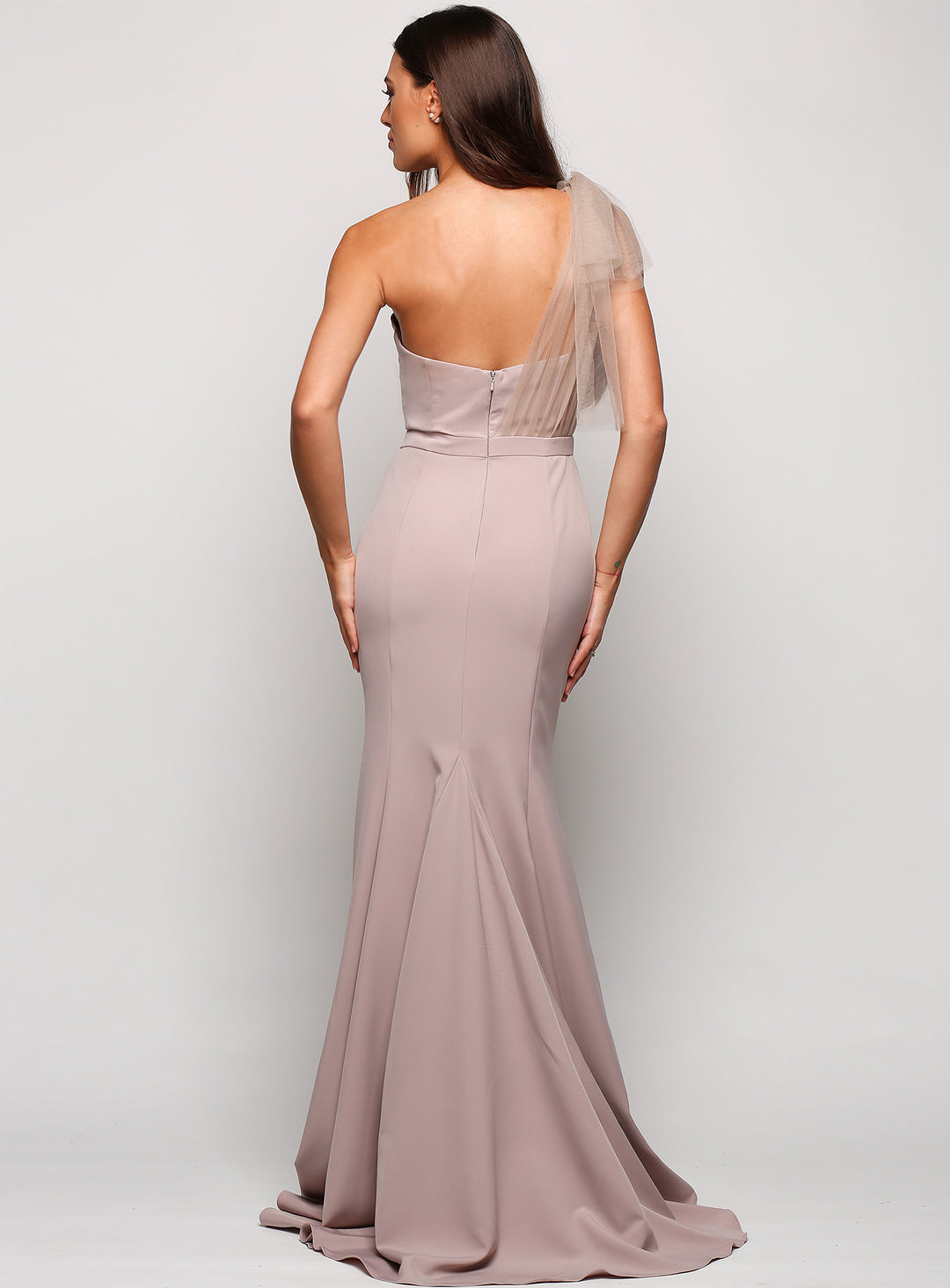 Marissa One Shoulder Tulle Dress