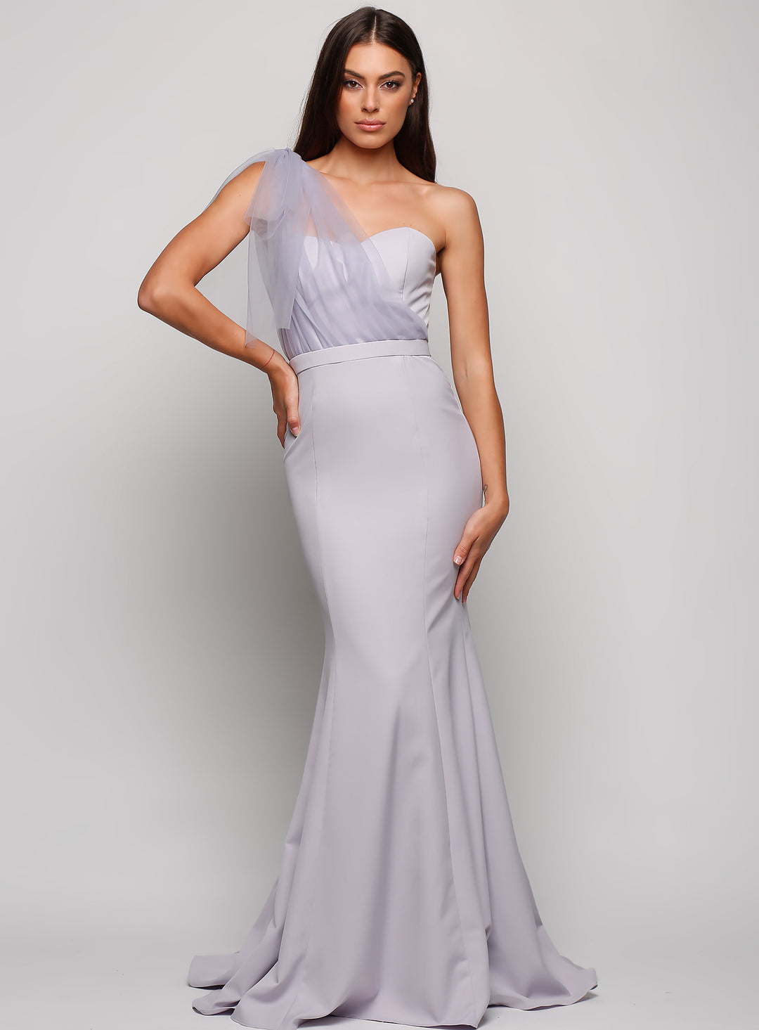 Marissa One Shoulder Tulle Dress
