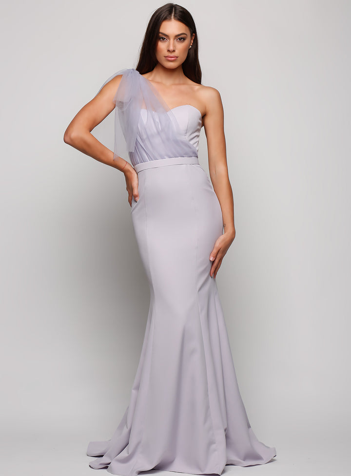 Marissa One Shoulder Tulle Dress