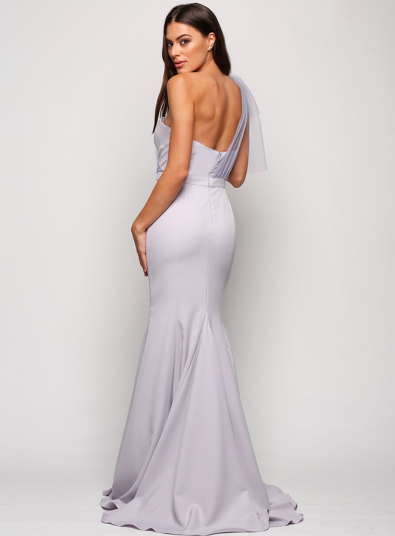 Marissa One Shoulder Tulle Dress by Samantha Rose – White Runway