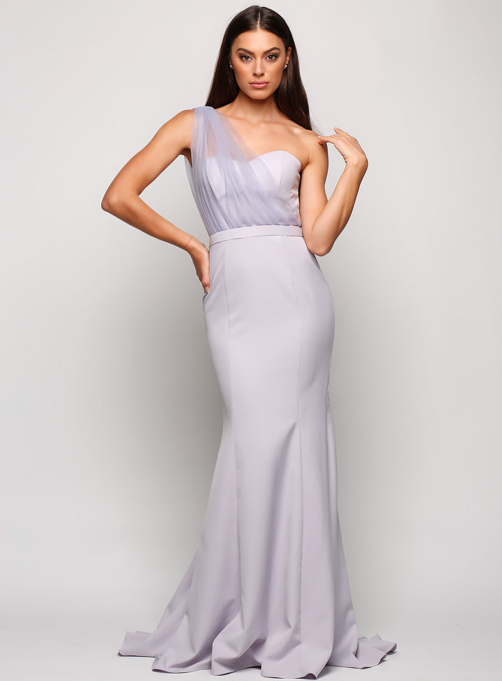 Marissa One Shoulder Tulle Dress