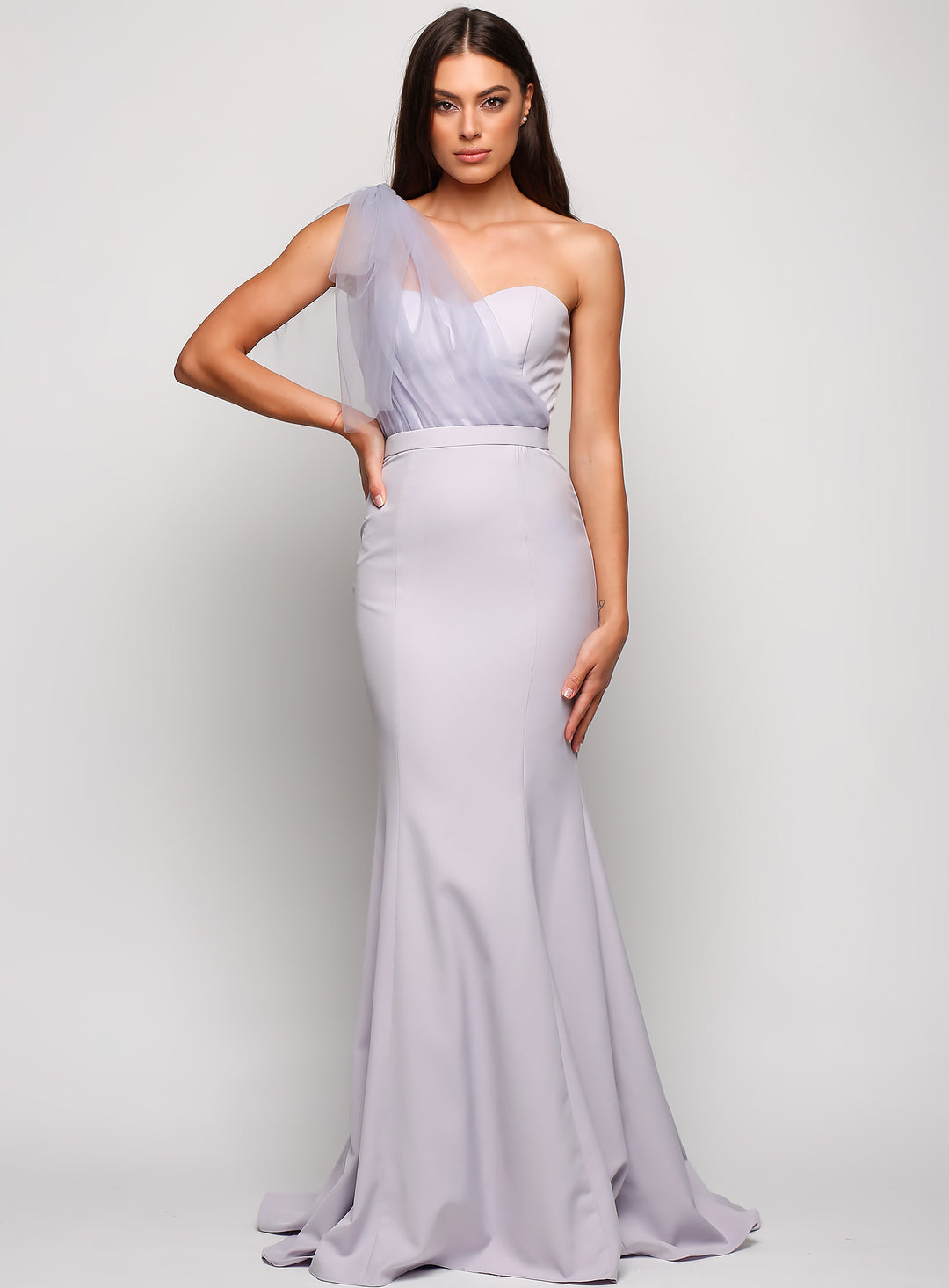 Marissa One Shoulder Tulle Dress